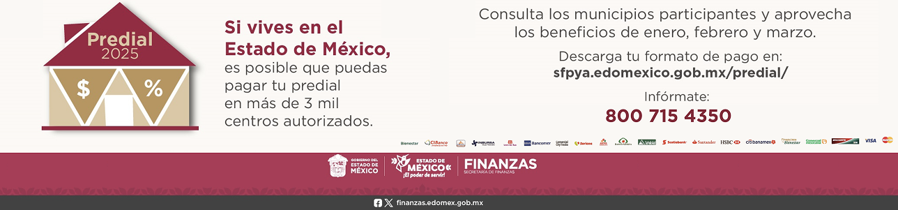 Sí vives en el Estado de México, es posible que puedas pagar tu predial en mas de 3 mil centros autorizados.